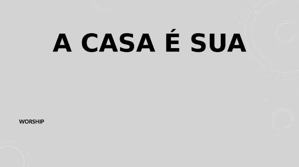 A Casa é sua - página 1