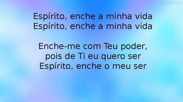 Espírito enche a minha vida -Ao único - página 3