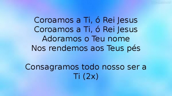Espírito enche a minha vida -Ao único - página 6
