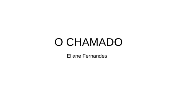 CHAMADOS - página 1