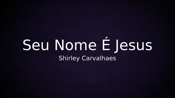 Seu Nome É Jesus - página 1