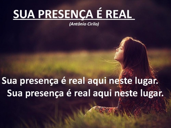 Sua presença é real - página 1