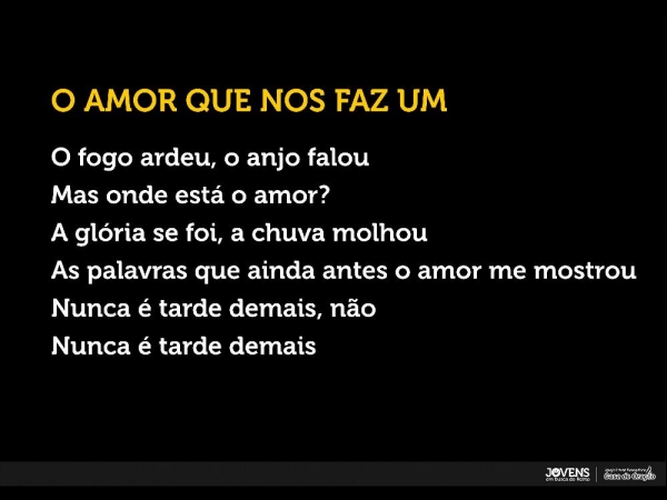 Amor que nos faz um - página 1
