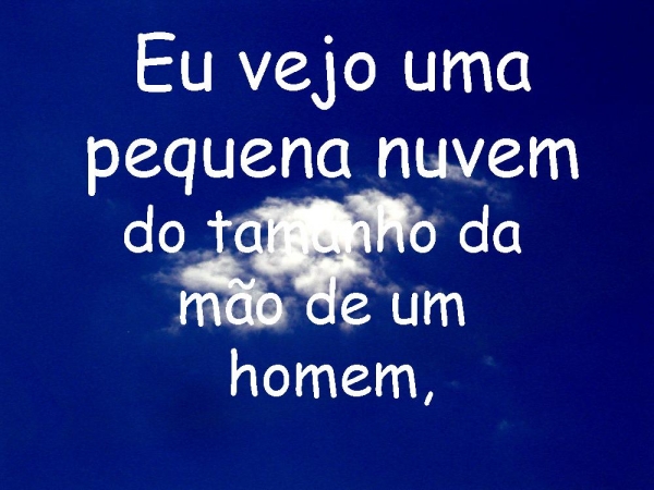 FAZ CHOVER - eu vejo uma pequena nuvem