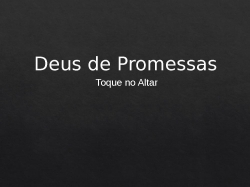 Deus de Promessa