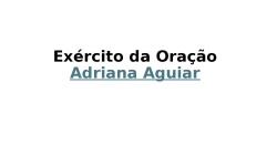 Exército da Oração