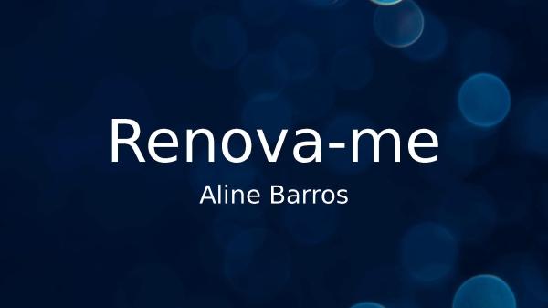 Renova-me - página 1