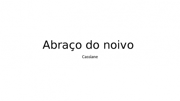 Abraço do noivo - página 1