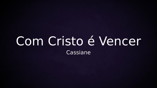 Com Cristo é Vencer - página 1