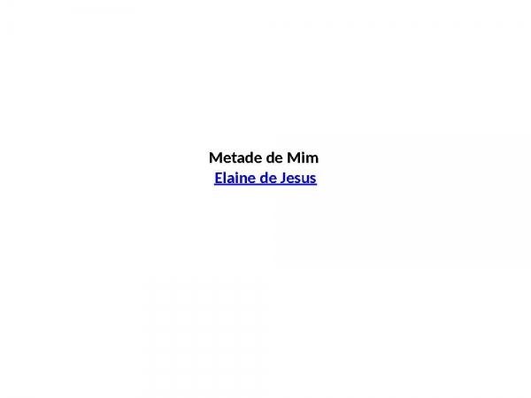 METADE DE MIM - - página 1