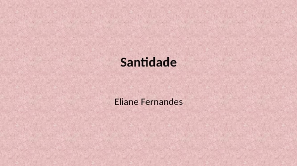 Santidade - página 1