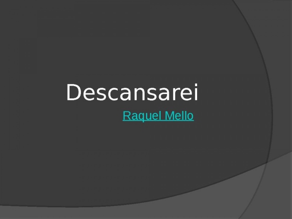 Descansarei - página 1