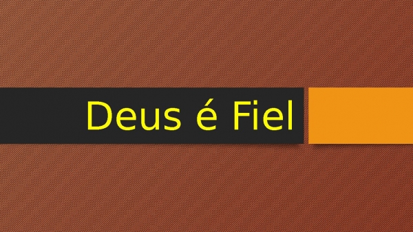 Deus é Fiel - página 1