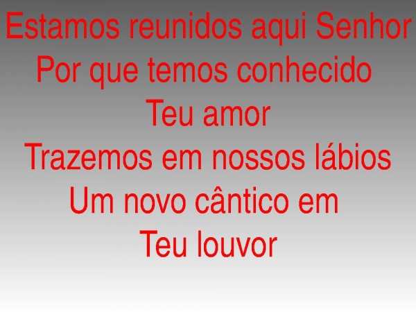 Estamos reunidos aqui Senhor (corinho antigo) - página 1