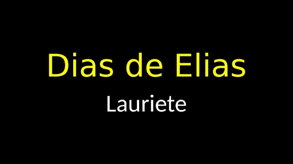 DIAS DE ELIAS - página 1