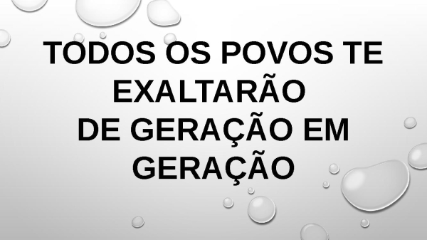 Senhor, Tu És bom, Tua misericórdia é para sempre - página 6