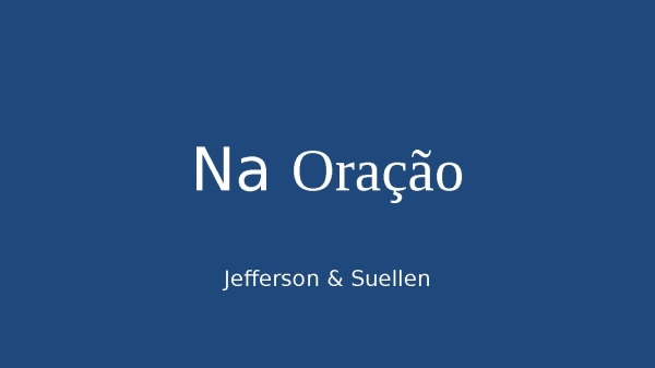 Na Oração