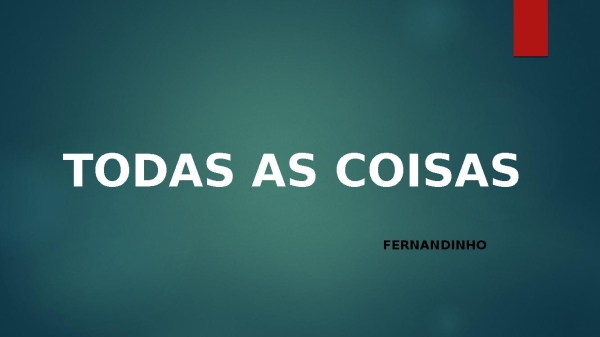 TODAS AS COISAS - página 1