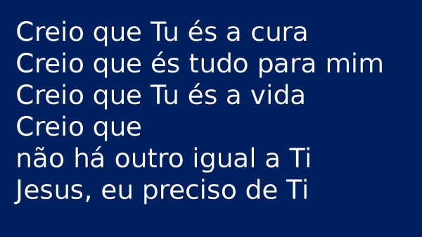 Creio que Tu és a cura - página 2