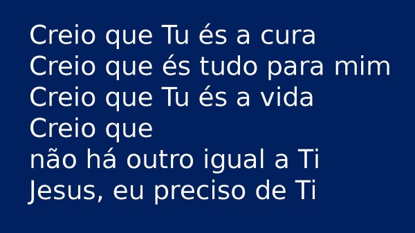 Creio que Tu és a cura - página 3