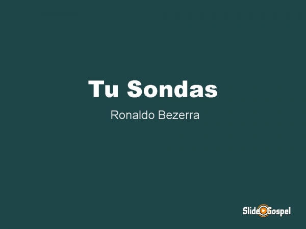Tu sondas - página 1