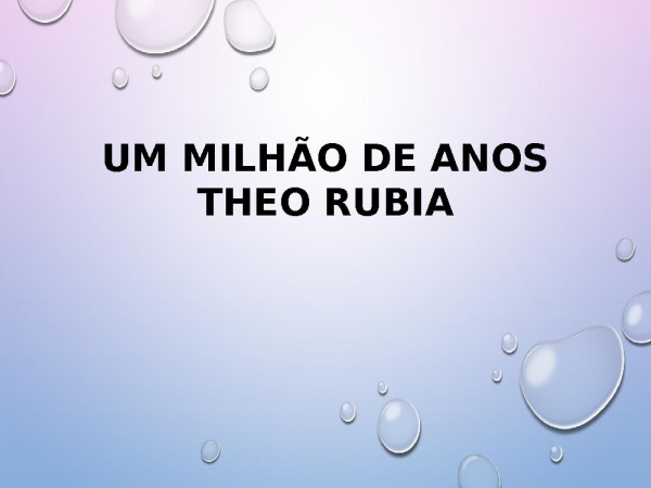 Um Milhão de Anos - página 1