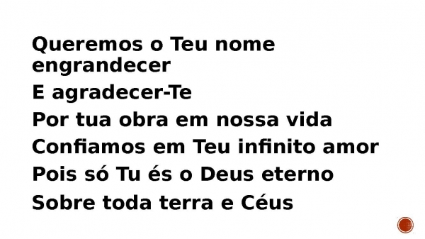 Grande é o Senhor.pptx - página 2