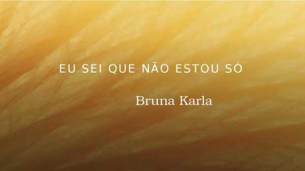 Eu sei que não estou só - página 1