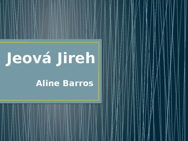 Jeová Jireh - página 1