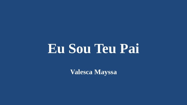 Eu sou teu Pai - página 1