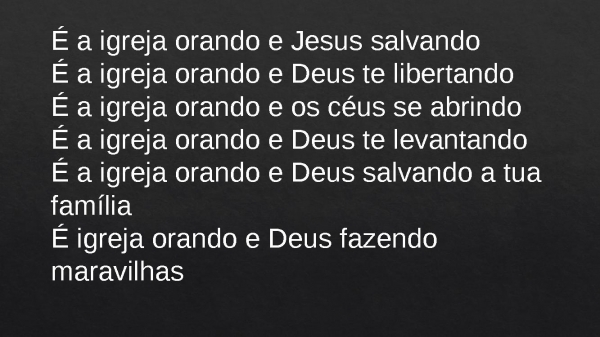 A Igreja Está Orando.pptx - página 5