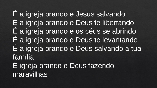 A Igreja Está Orando.pptx - página 9