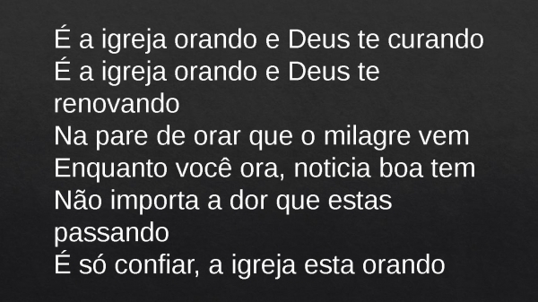 A Igreja Está Orando.pptx - página 10