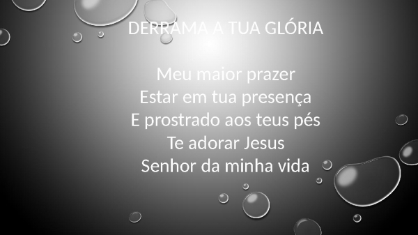 Derrama a tua Glória - página 1