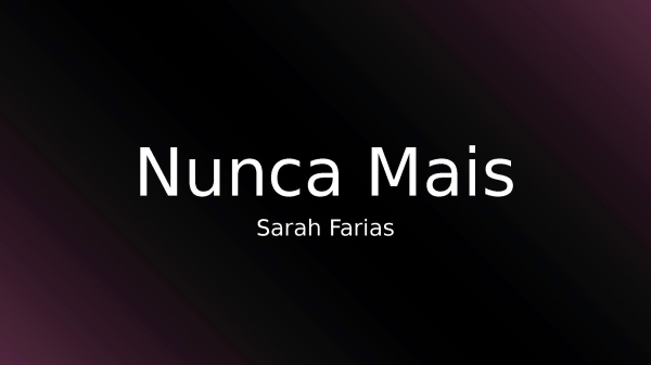 Nunca Mais - página 1
