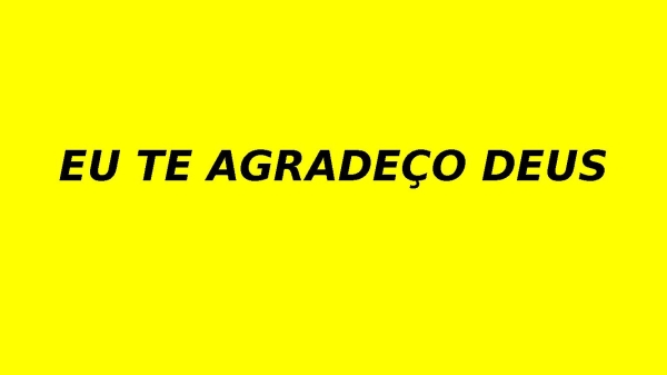 Eu te agradeço - página 1