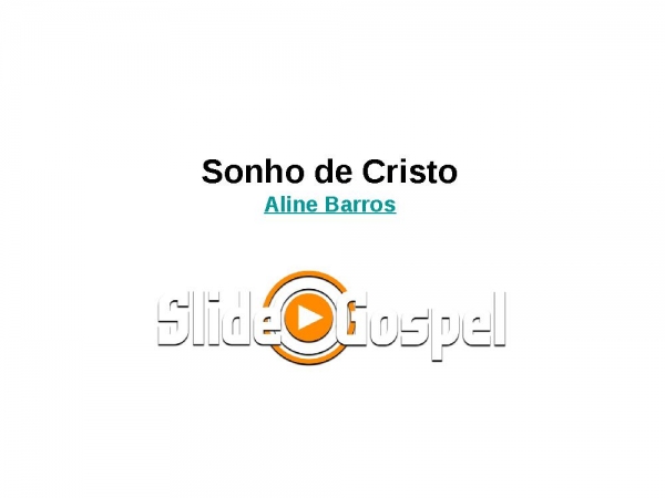Sonho de Cristo - página 1