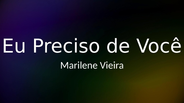 Eu Preciso de Você - página 1
