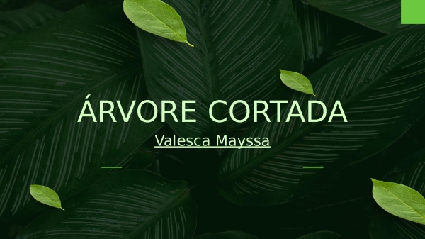 Árvore Cortada - página 1