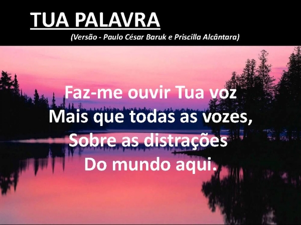 Tua palavra - página 1