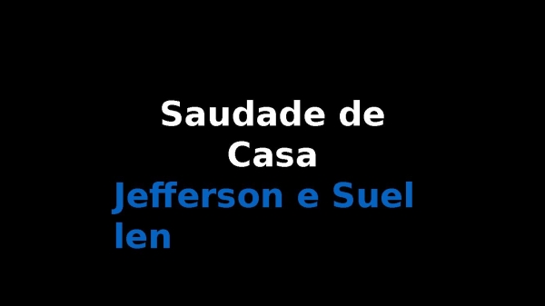 Saudade de Casa - página 1