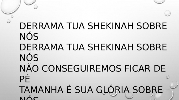 Derrama tua shekinah.pptx - página 2