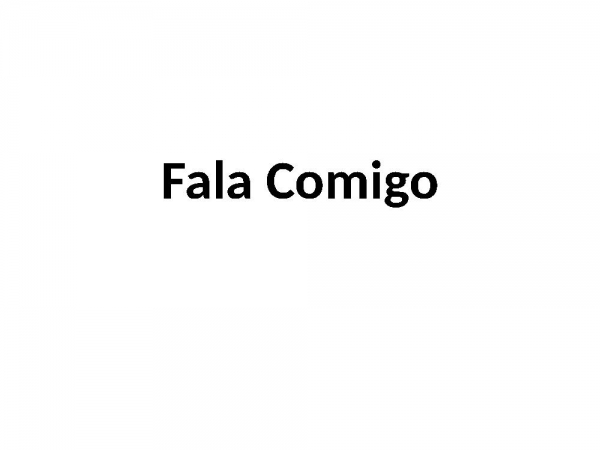 Fala Comigo - página 1