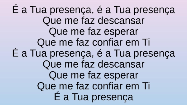 TUA PRESENÇA - canção e louvor - página 3