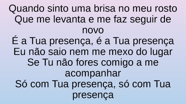TUA PRESENÇA - canção e louvor - página 4