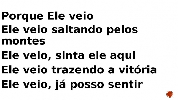 ele veio.pptx - página 11