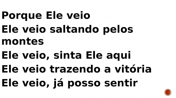 ele veio.pptx - página 6
