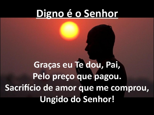 Digno é o Senhor - página 1