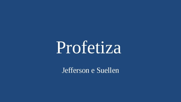 Profetiza - página 1