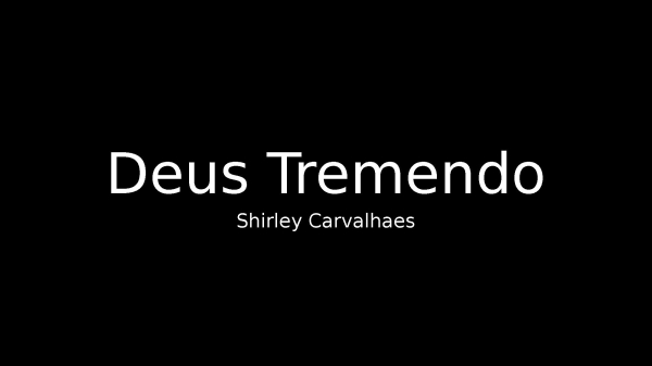 Deus Tremendo - página 1